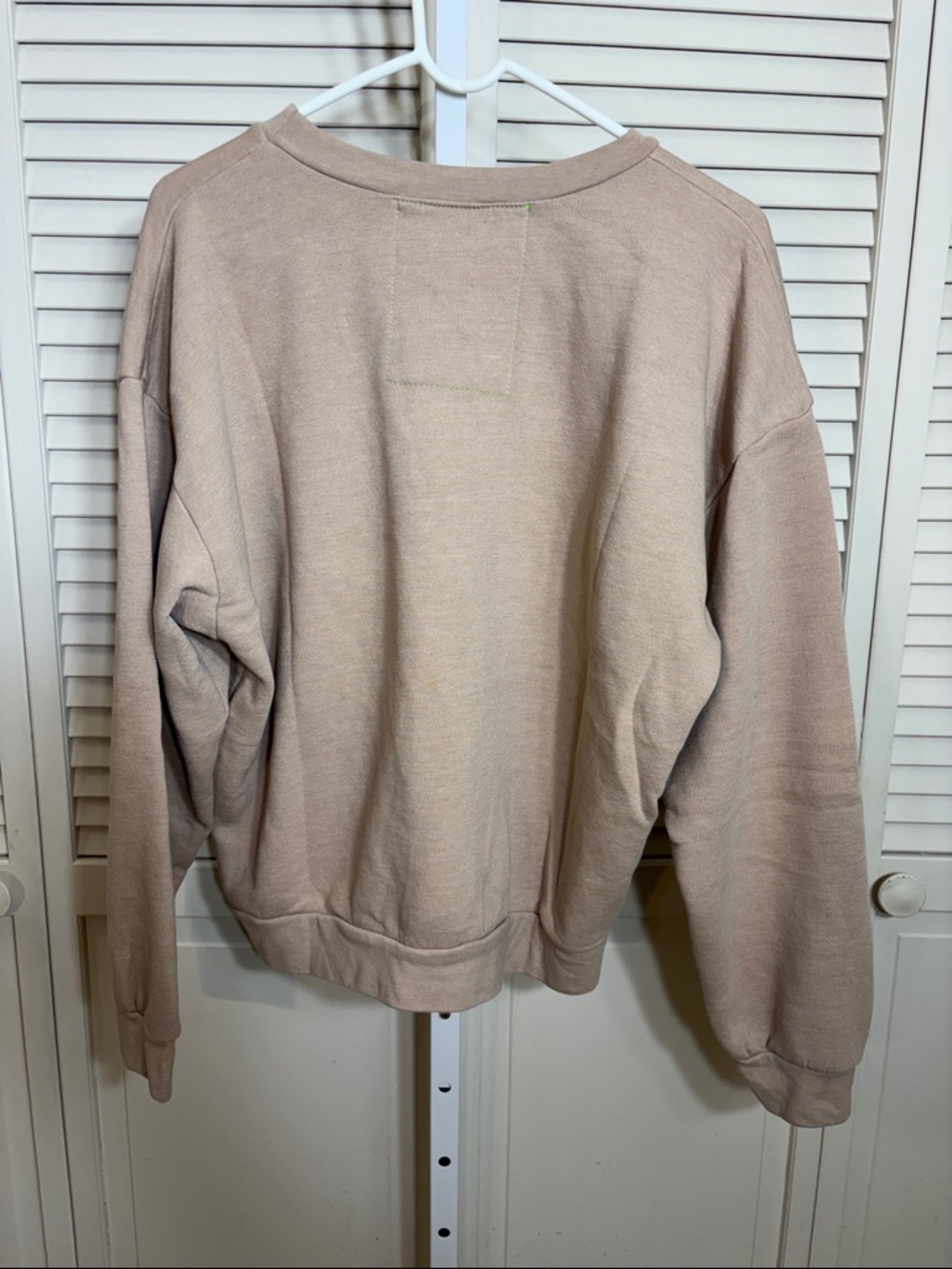 Aviator Nation Beige Fleeced Sweatshirt with Gold Heart Small - Picture 4 of 8